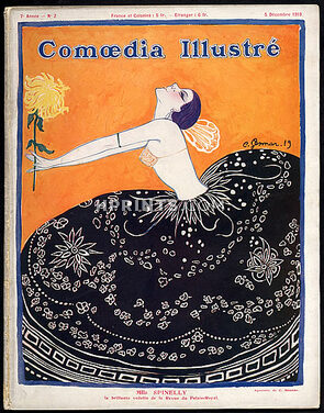 Comoedia Illustré 1919 n°2 Ballets Russes, Russian Ballets, Gesmar, Leon Bakst, Massine, Les Femmes de Bonne Humeur, 74 pages