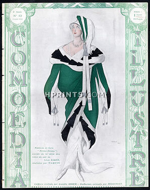 Comoedia Illustré 1913 n°13 Léon Bakst, "Le Minaret", Paul Poiret, José de Zamora, Erté, 42 pages