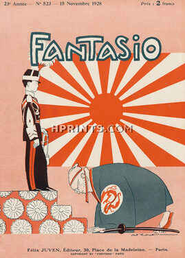 Roubille 1928 Emperor of Japan, Fantasio cover