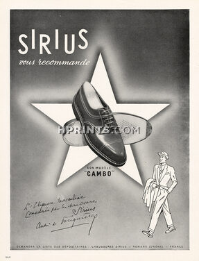 Sirius 1949 André de Fouquières Autograph