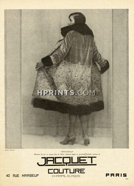 Jacquet (Couture) 1926 Evening coat, Photo Manuel
