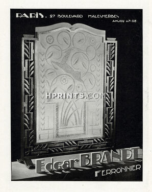 Edgar Brandt 1931 Art Deco Ironworks, Fire Screen