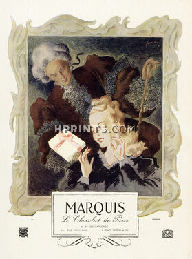 Marquis (Chocolates) 1946 Paulin