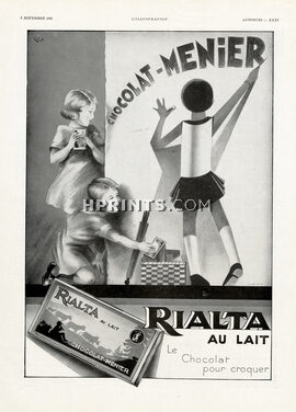 Menier (Chocolates) 1931 Rialta, Vic, d'après Edia