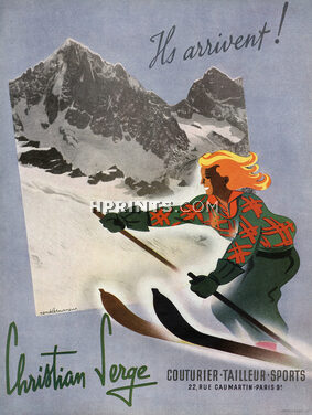 Christian Serge (Sports Clothing) 1947 Ski, René Letourneur