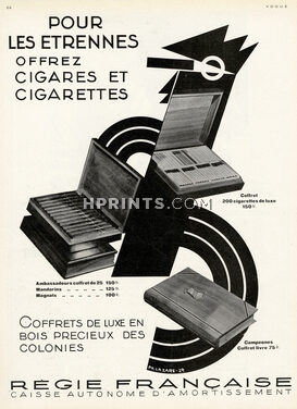 Régie Francaise (Cigarettes) 1929 Ph Lazare