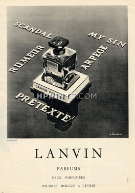 Lanvin (Perfumes) 1960 Photo Thévenet