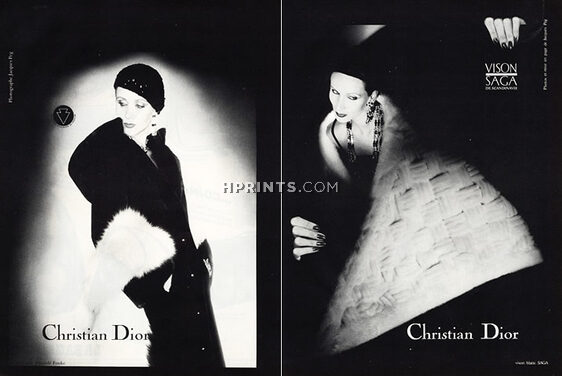 Christian Dior (Fur Clothing) 1976 Photo Jacques Peg