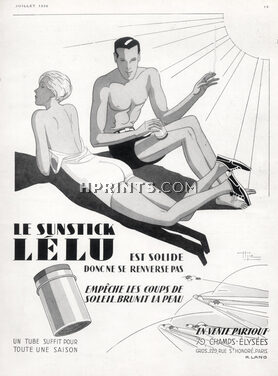 Lélu Sunstick (Cosmetics) 1930 Hemjic