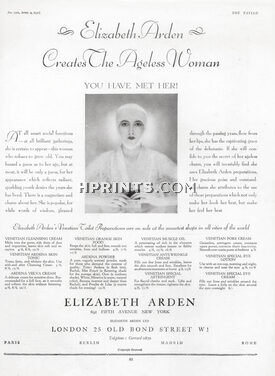 Elizabeth Arden (Cosmetics) 1930 Photo Demeyer