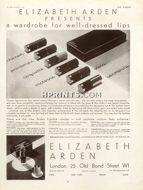 Elizabeth Arden (Cosmetics) 1932 lipstick