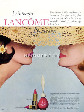 Lancôme (Cosmetics) 1963 lipstick, nail polish