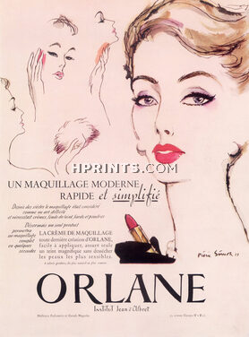 Orlane (Cosmetics) 1953 Pierre Simon, lipstick