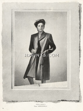 Véra Boréa (Couture) 1946 Manteau