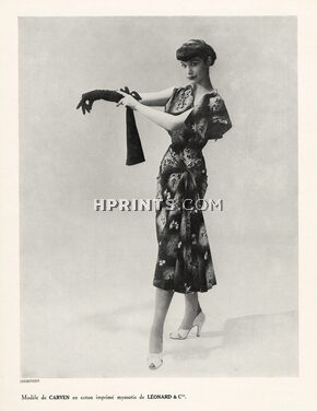 Carven 1951 Photo Seeberger, Summer Dress