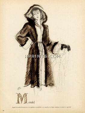 Pierre Pagès 1946 Mendel, fur coat