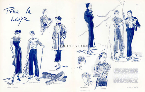 Karsavina (M.K.S) 1934 Lucien Lelong, Madeleine de Rauch, Schiaparelli, Jacques Heim, Hermès