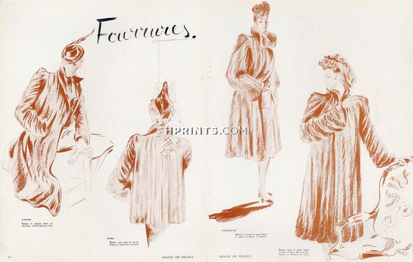 Karsavina (M.K.S) 1941 Alexandre, Blondell, Fourrures Max, Fur coats