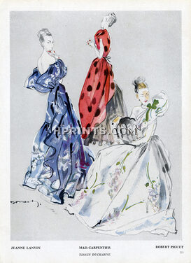 Jacques Demachy 1947 Jeanne Lanvin, Mad Carpentier, Robert Piguet, Ducharne