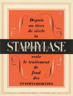 Staphylase 1936 Laboratoires Lebeault