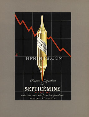 Septicémine 1936 Laboratoires Cortial, création Draeger