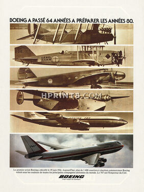 Boeing 1980 Evolution since 1916... 747