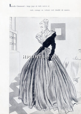 Marcelle Chaumont 1948 Large jupe de tulle, Tod Draz