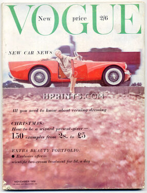 Vogue UK 1959 November, Tony Armstrong Jones, René Bouché, Givenchy, Balenciaga