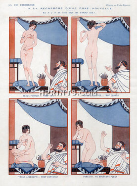 Joseph Kuhn-Régnier 1924 "A la recherche d'une pose nouvelle" Vénus Model, nude