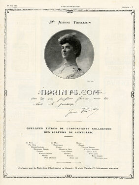 Lenthéric 1907 Mlle Jeanne Thomassin