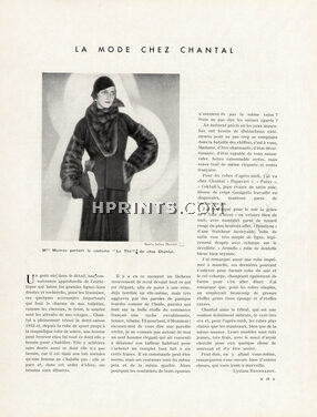 La Mode chez Chantal, 1931 - Chantal Mme Munroe, Photo Julien Mandel, Text by Lysiane Bernhardt