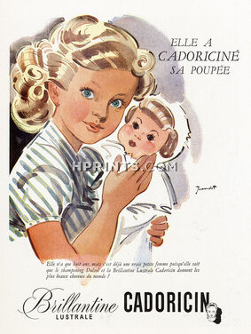 Cadoricin 1949 René Jeandot, Doll, Kids Children (L)
