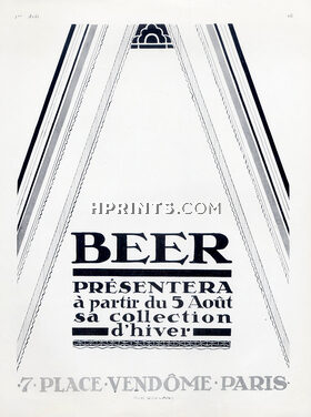 Beer (Couture) 1925 Label