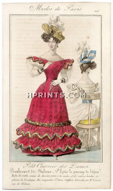 Petit Courrier des Dames 1827 N°516 Modes de Paris Julie Ribault