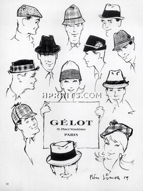 Gélot (Men's Hats) 1959 Pierre Simon