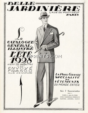 Belle Jardinière 1928 Men's Clothing