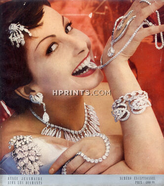 Cartier 1950 Diamants, Renée (Zizi) Jeanmaire, Photo Henry Clarke