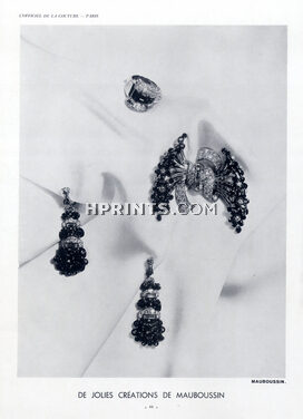 Mauboussin 1938 Ring, Brooch, Earrings