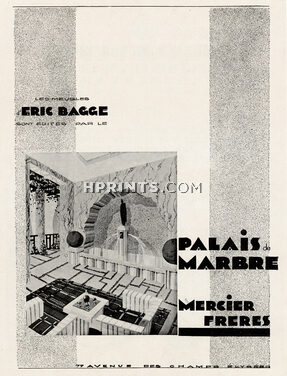 Mercier Frères 1928 Decorative Art, Eric Bagge