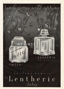 Lenthéric (Perfumes) 1937 Tweed, Gardenia de Tahiti, MAC