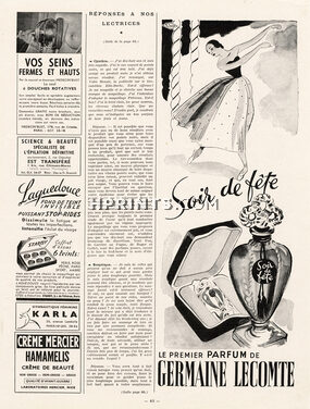Germaine Lecomte (Perfumes) 1949 Soir de Fête