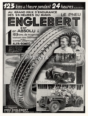 Englebert 1932 Chinetti, Sommer, Alfa-romeo