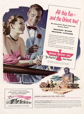 American President Lines 1948 Manila and the Orient