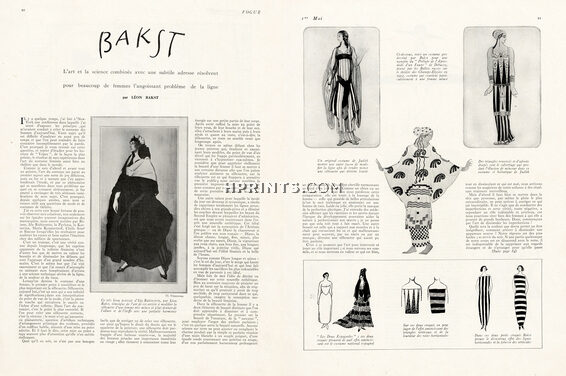Bakst, 1924 - Ida Rubinstein, Judith, Text by Léon Bakst, 2 pages