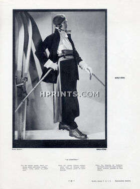 Bruyère (Couture) 1932 winter sports, photo Egidio Scaioni, Skiing