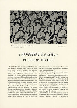 Un Atelier Moderne de Décor Textile, 1925 - Llano Florès, Michel Dubost, Ducharne, Text by Luc Benoist, 6 pages