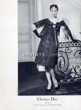 Christian Dior - Yves Saint-Laurent (première collection) été 1958 Dinner lace Dress