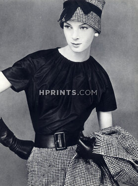 Christian Dior - Yves Saint-Laurent Octobre 1959, Black Blouse, Photo Leombruno-Bodi