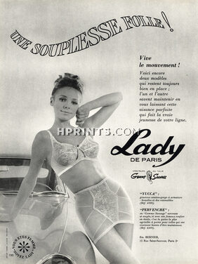 Lady (Lingerie) 1965 Ets Bernier, Girdle, Brassière, Ph. Aron