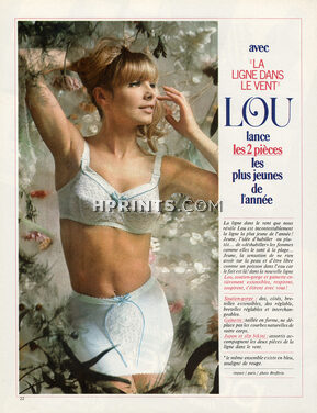 Lou (Lingerie) 1965 Girdle, Bra, Photo Brofferio
